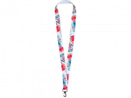 Ланъярд 2 см под сублимацию с трендовым карабином, черный