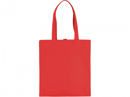 Сумка Clip из хлопка 340 г/м2 с застежкой из экокожи, красный