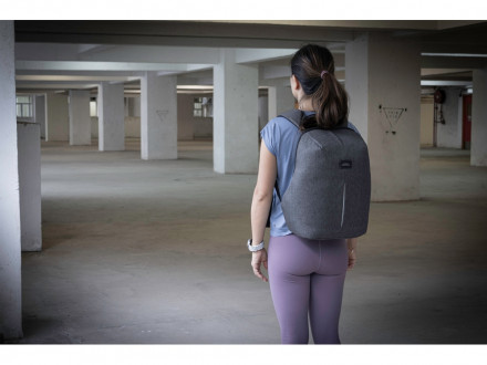 Рюкзак с защитой от краж Phantom Mini, серый