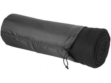 Плед Huggy в чехле 150 x 120 см - сплошной черный