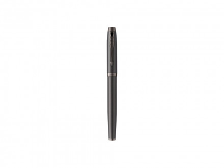 Ручка роллер Parker IM Monochrome Black, стержень:F, цвет чернил: black, в подарочной упаковке.