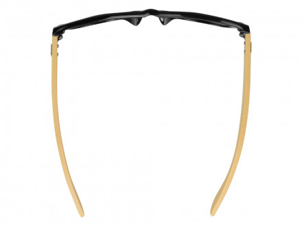 Солнцезащитные очки Rockwood с бамбуковыми дужками в сером футляре, черный