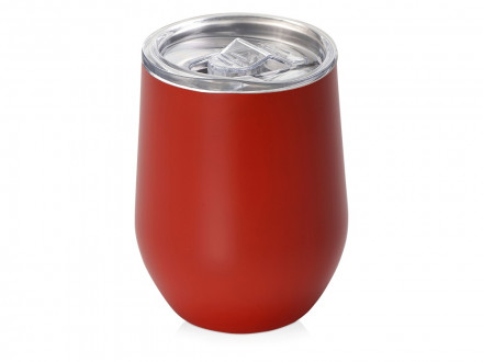 Подарочный набор c термокружкой, блокнотом, ручкой и свечкой, красный