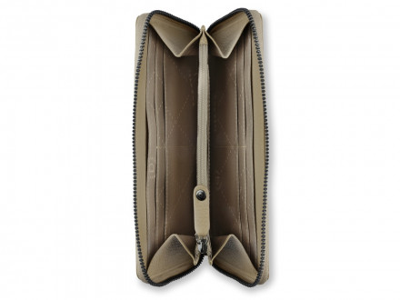 Кошелёк женский BUGATTI ЭЛЬЗА | ELSA, с защитой данных RFID, песочного цвета, воловья кожа/полиэстер, 18,7х2х10 см