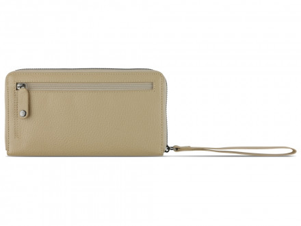 Кошелёк женский BUGATTI ЭЛЬЗА | ELSA, с защитой данных RFID, песочного цвета, воловья кожа/полиэстер, 18,7х2х10 см