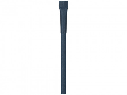 Ручка картонная с колпачком Recycled, синий (4153C)