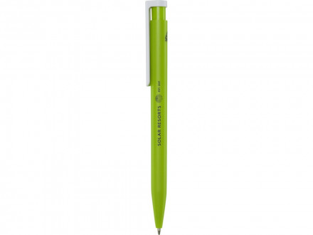 Шариковая ручка Unix из переработанной пластмассы, черные чернила - Зеленое яблоко