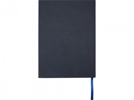 Блокнот Alejandra формата А5 с твердой обложкой из переработанной кожи - Синий