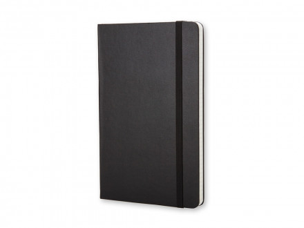 Записная книжка Moleskine Classic (в клетку) в твердой обложке, Large (13х21см), черный