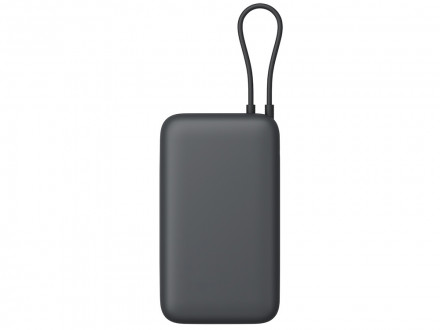 Внешний аккумулятор с встроенным кабелем Xiaomi Power Bank 20000mAh (Integrated Cable) GL Dark Gray