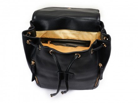 Рюкзак женский Beverly Hills Polo Club, черный/желтое золото