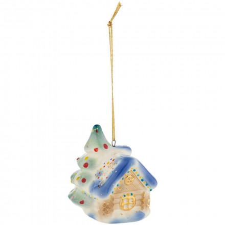 Фарфоровая елочная игрушка Snug