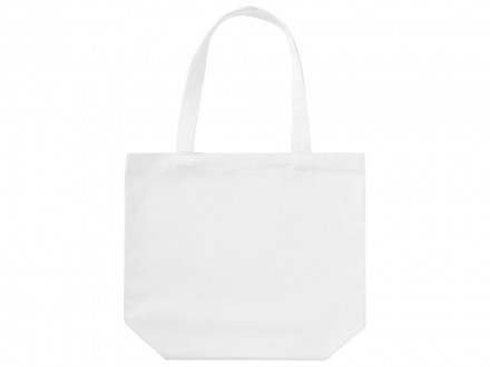 Сумка с широким дном и боками, белый