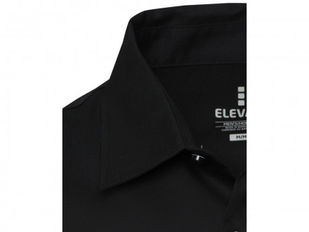 Citrine мужская рубашка из твила - сплошной черный