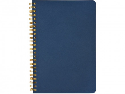 Бизнес тетрадь на гребне А5 Pragmatic, 60 листов в клетку, темно-синий