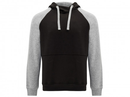 Толстовка с капюшоном Badet мужской, черный/серый меланж