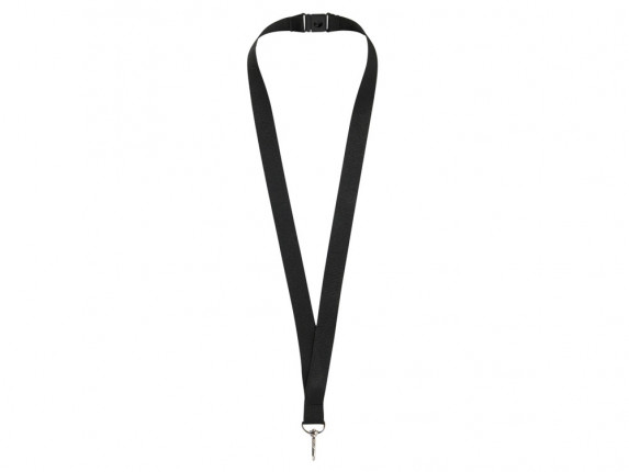 Ремешок на шею с карабином Бибионе, черный