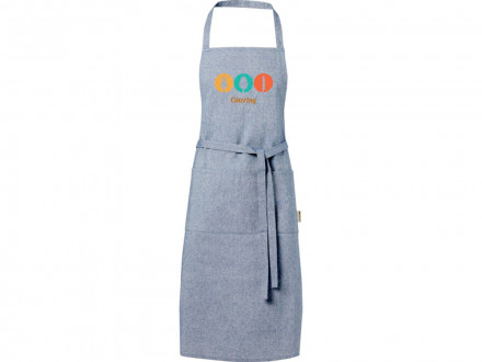 Pheebs 200 g/m2 recycled cotton apron, синий