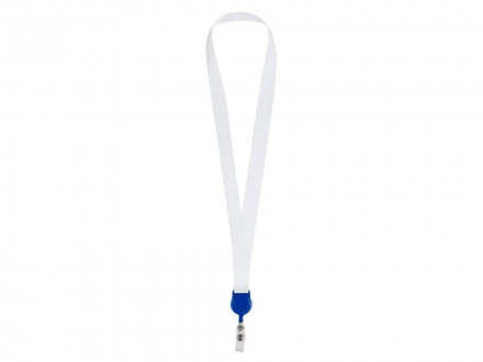 Ланъярд 2 см с ретрактором, синий