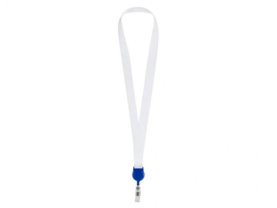 Ланъярд 2 см с ретрактором, синий