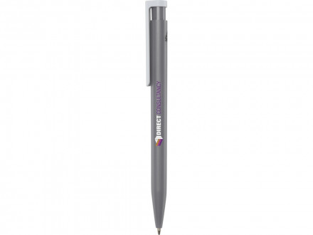 Шариковая ручка Unix из переработанной пластмассы, черные чернила - Серый